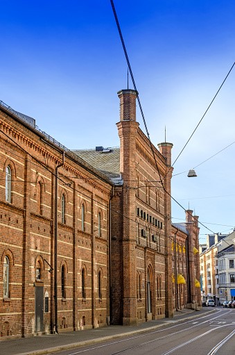 The façade of the old Frydenlund Breweries, where OsloMet is now located (GettyImages)