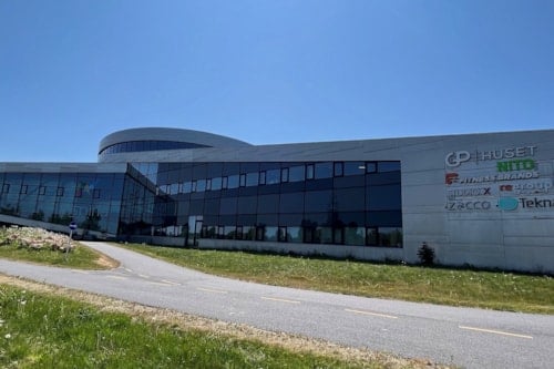 INSPIRIA science center i Sarpsborg, bygningen sett utenfra.